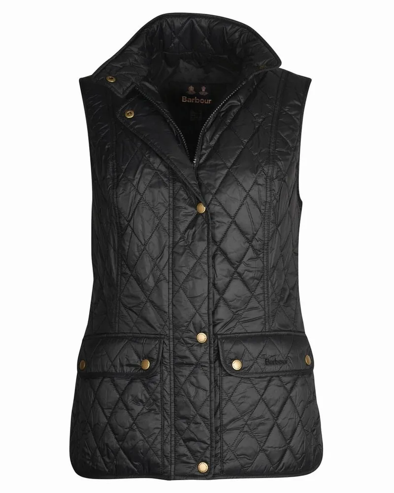 Barbour Damen Steppweste OTTERBURN Schwarz