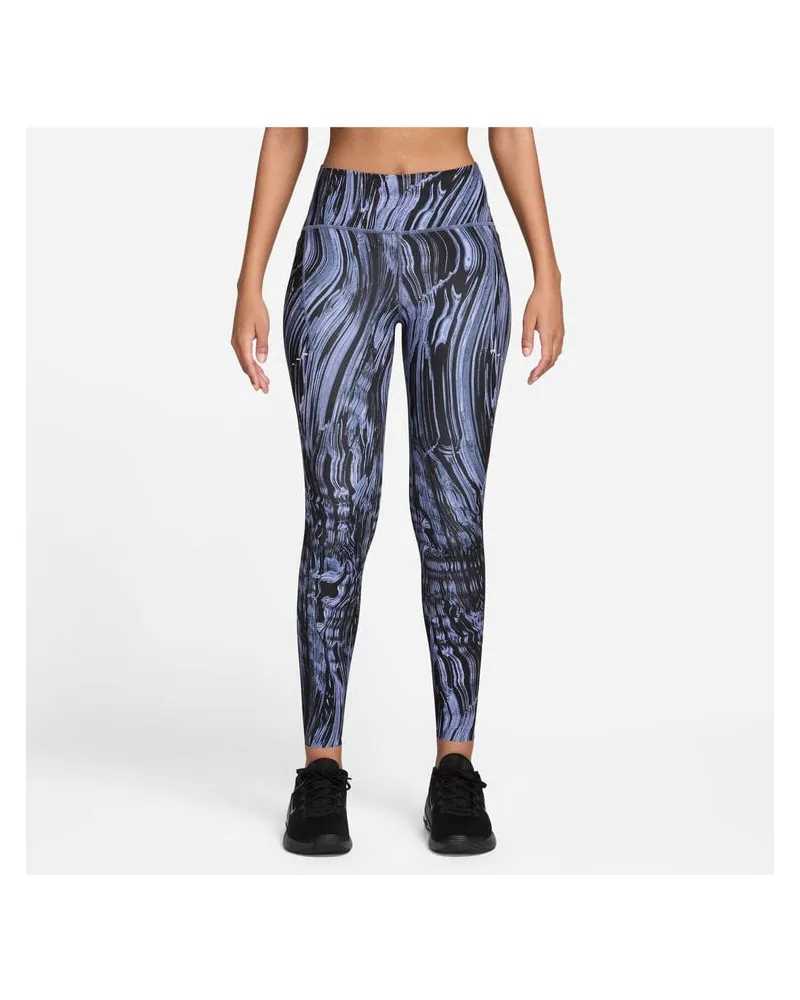 Nike Damen Lauftights SWIFT HR NOVELTY 7/8  AOP Blau