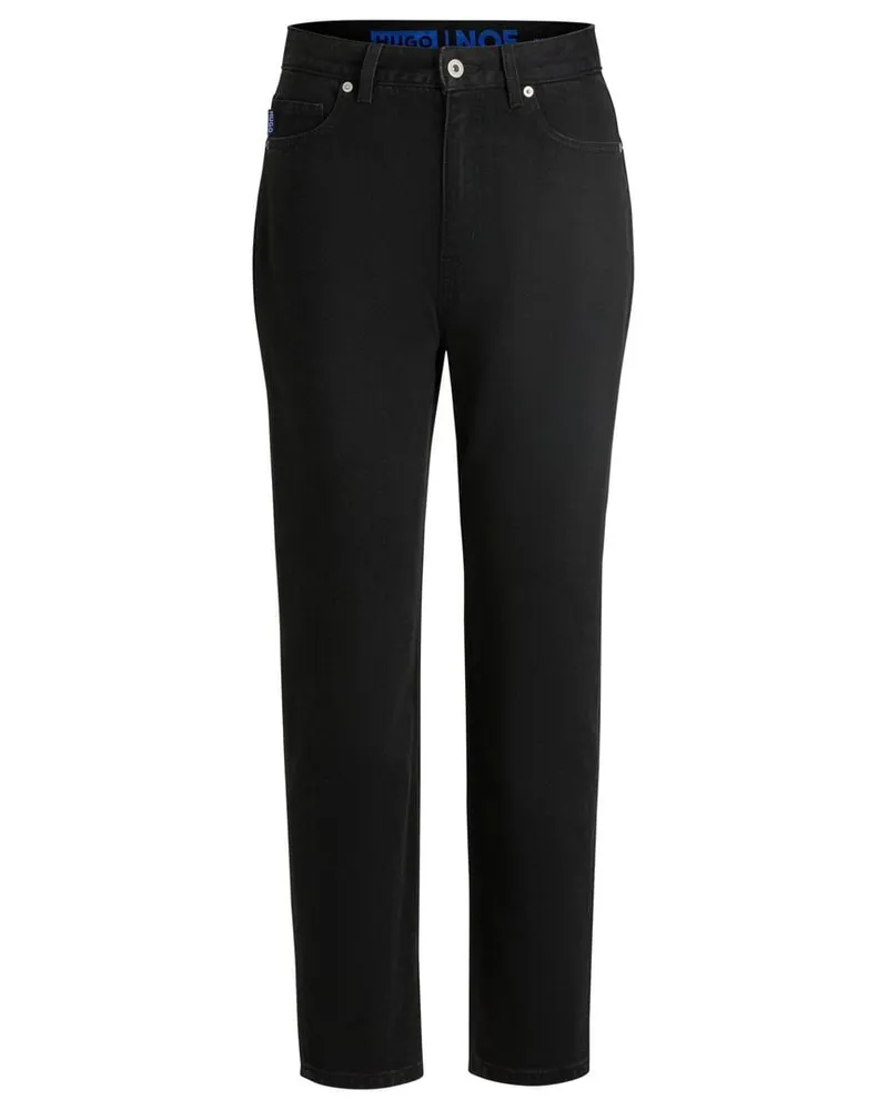 HUGO BOSS Damen Jeans NOE_B Mom Fit Schwarz