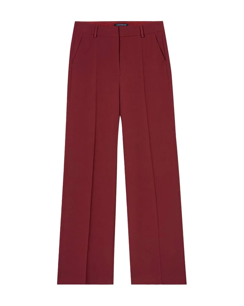 Luisa Cerano Damen Marlenehose Bordeaux