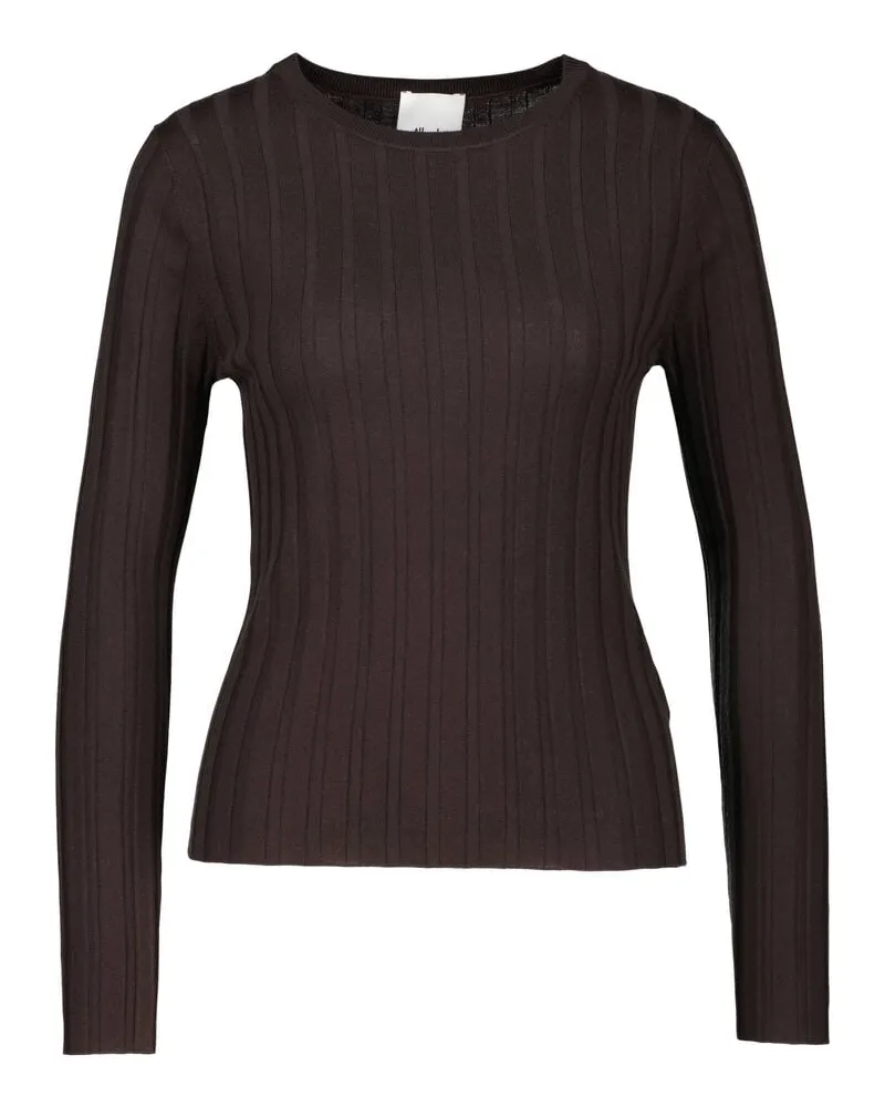 ALLUDE Damen Strickpullover aus Wolle Braun