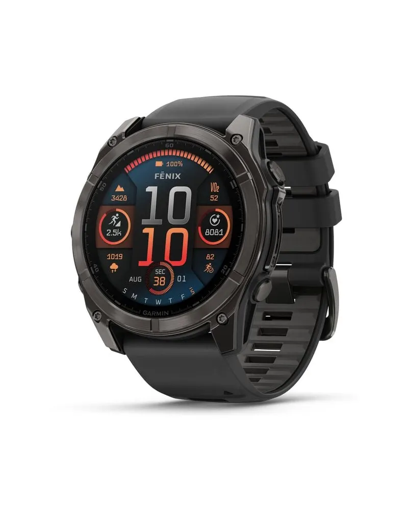 Garmin Mulfifunktions-Smartwatch FENIX 8 - 51 mm AMOLED mit Solarladung Schwarz