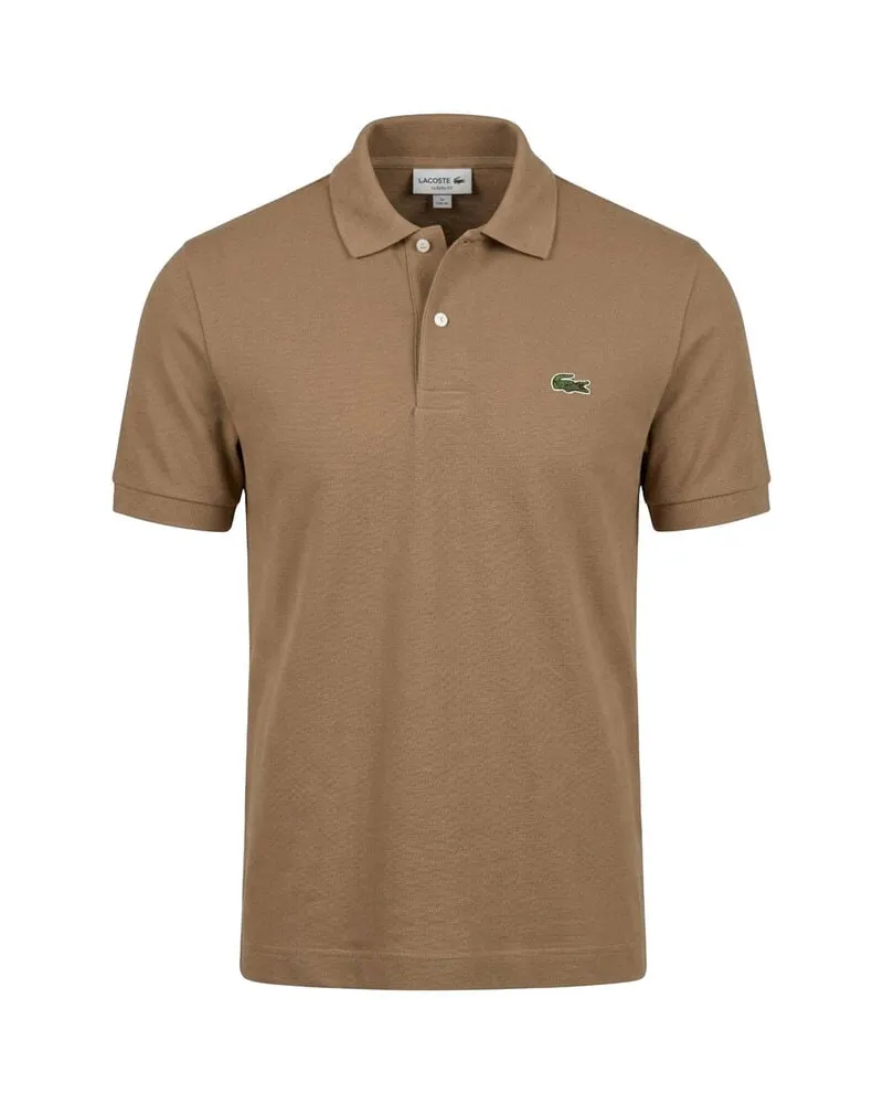 Lacoste Herren Strickpolo aus Baumwolle Camel
