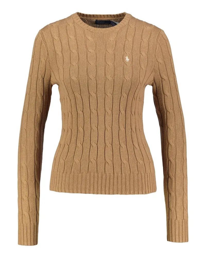 Ralph Lauren Damen Strickpullover aus Baumwolle Braun