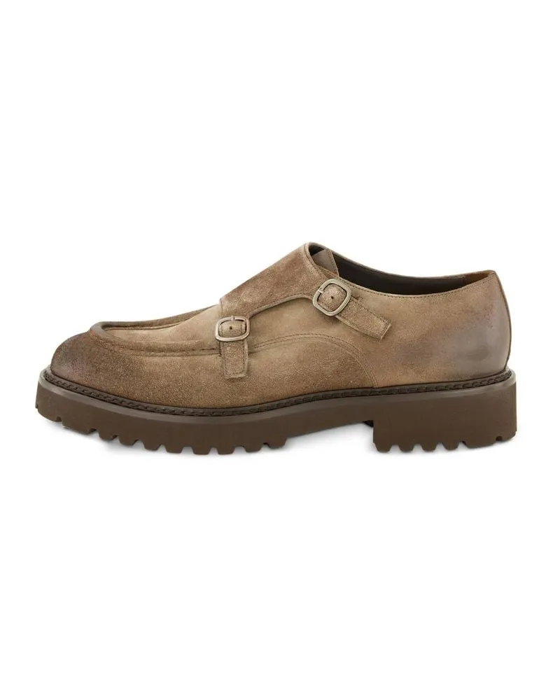 Doucal´s Herren Schuhe DOUBLE BUCKLE PARABOUT Taupe