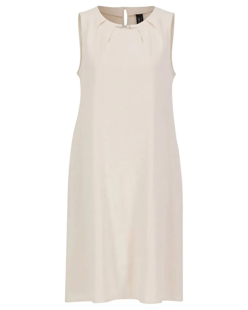 Marc Cain Damen Sommerkleid mit Leinen Offwhite