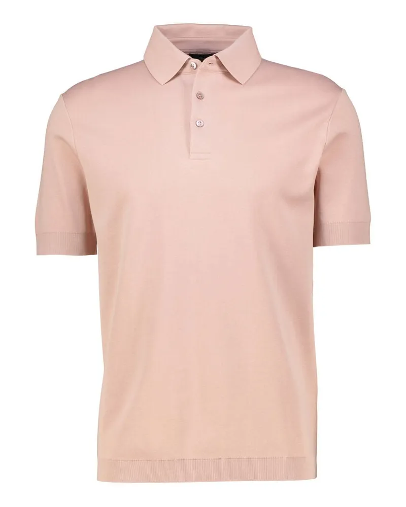 Herno Herren Poloshirt aus Baumwolle Rose