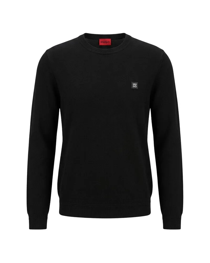 HUGO BOSS Herren Pullover SETALLO Schwarz