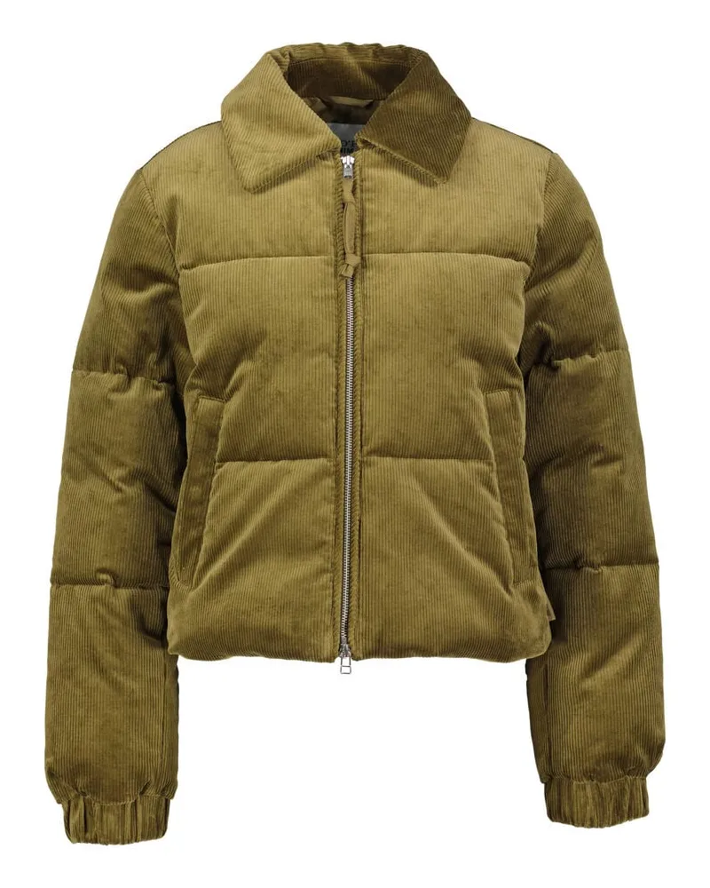 Marc O'Polo Damen Steppjacke CORDUROY PUF Grün