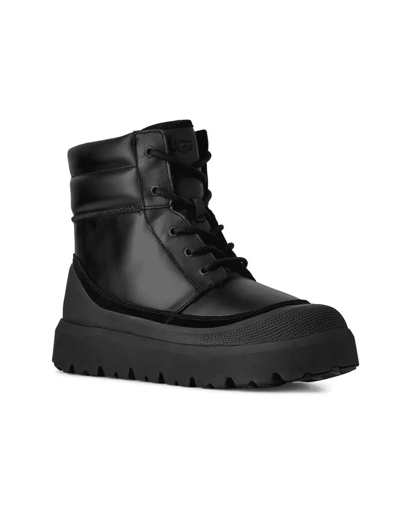 UGG Herren Schnürboots Leder NEUMEL HIGH WEATHER HYBRID Schwarz