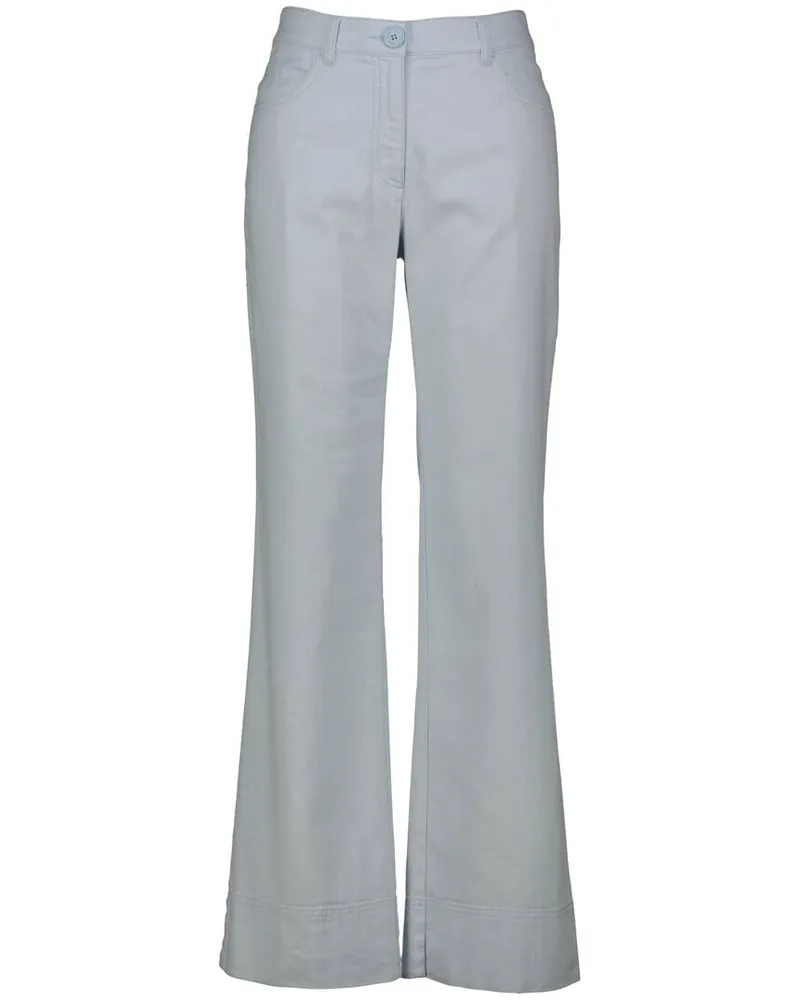 Marc Cain Damen Hose mit Leinen FAID Bleu