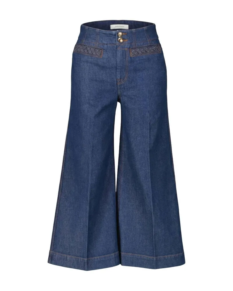 Zimmermann Damen Jeans ASTER CROPPED FLARE Darkblue