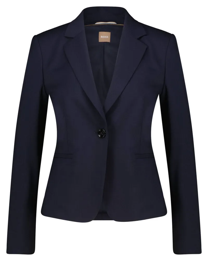 HUGO BOSS Damen Blazer JARUA aus Schurwolle Regular Fit Marine