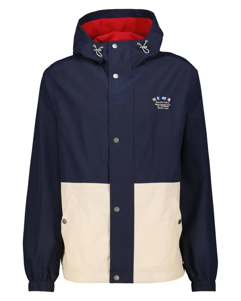 Gant Herren Windjacke mit Kapuze Regular Fit Marine