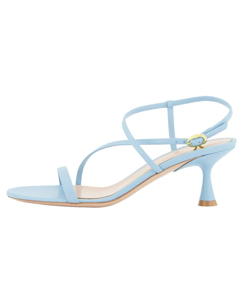 Gianvito Rossi Damen Sandaletten aus Leder Bleu