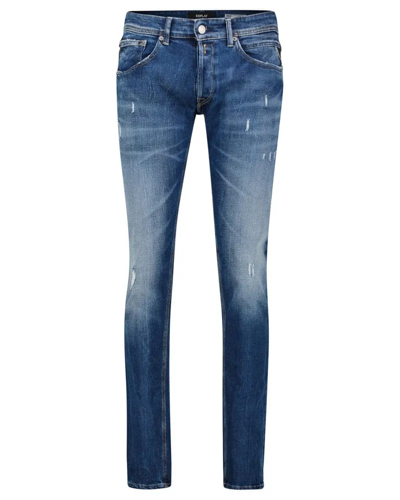 Replay Herren Jeans WILLBI PANTS Regular Slim Fit Blue
