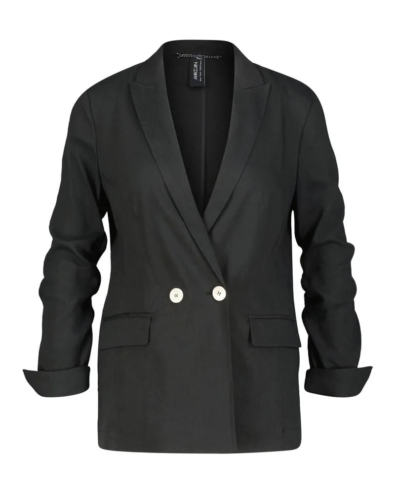 Marc Cain Damen Blazer mit Leinen Schwarz