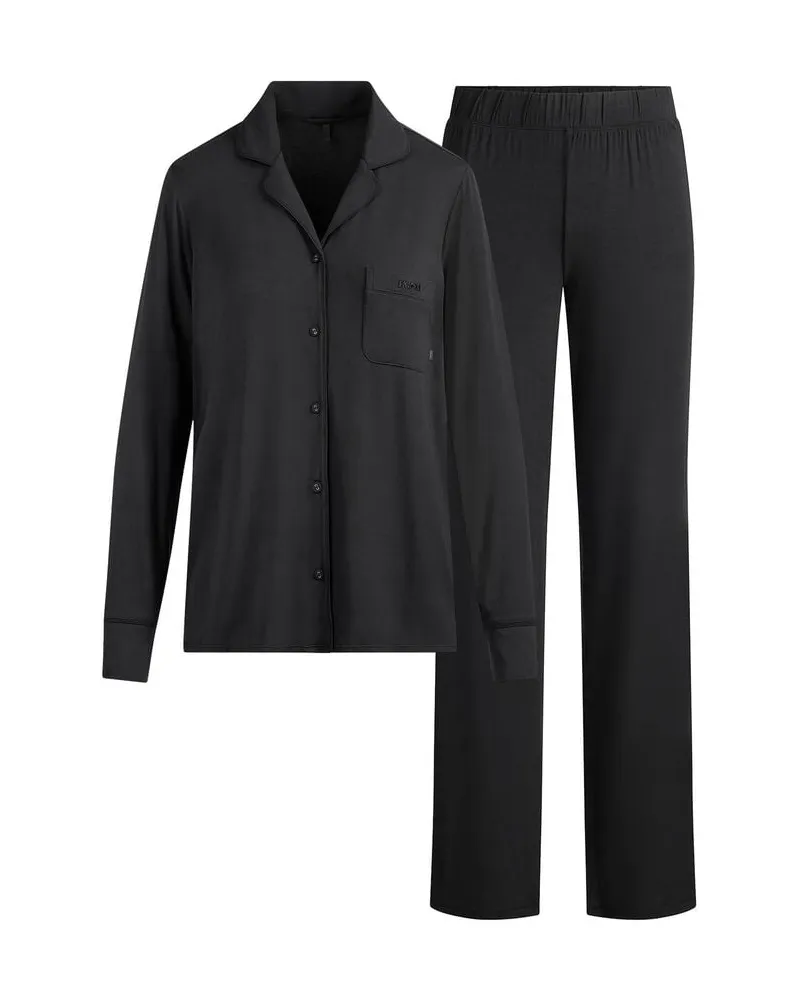 SKIMS Damen Pyjama aus Modal-Mix Schwarz