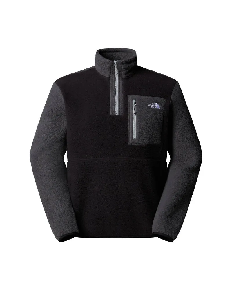 The North Face Herren Fleecepullover mit 1/4 Reißverschluss YUMIORI Schwarz