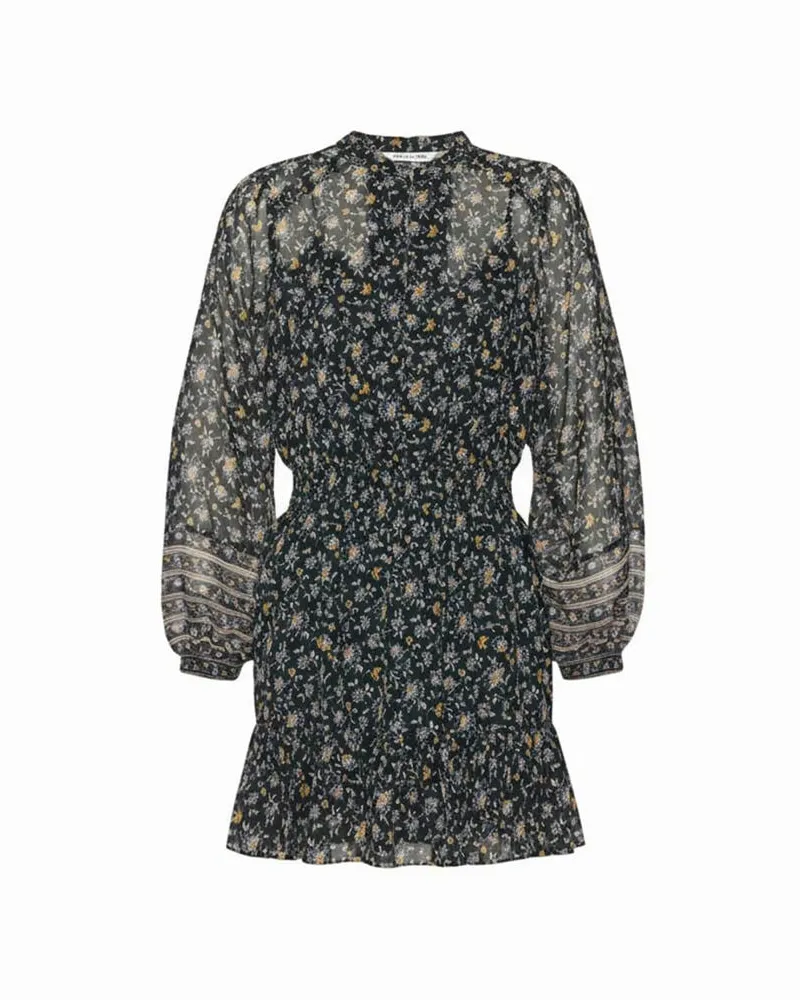 Veronica Beard Damen Seidenkleid MIRABEL Grün