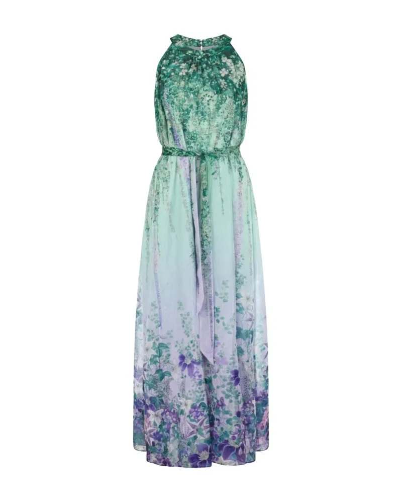 Marc Cain Damen Maxikleid mit Flower-Print Flieder