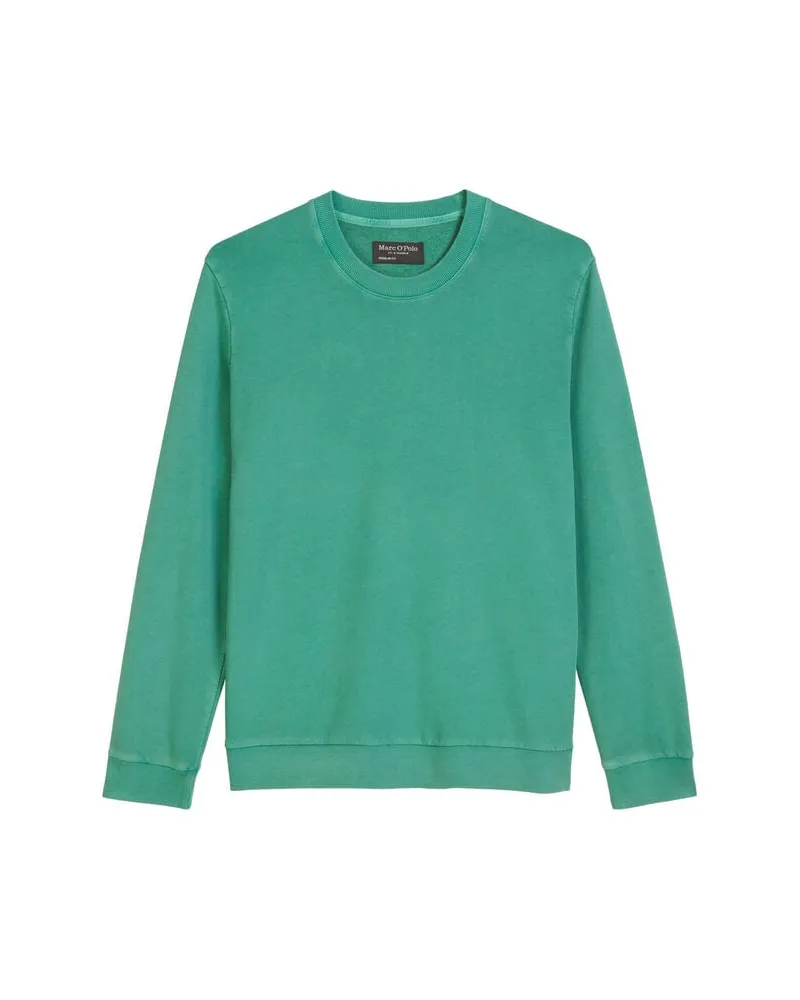 Marc O'Polo Herren Sweatshirt aus Bio-Baumwolle Regular Fit Eucalyptus