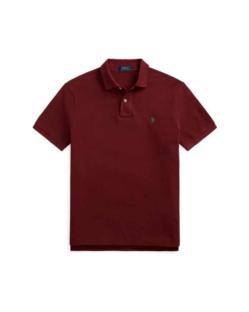 Ralph Lauren Herren Poloshirt Custom Slim Fit Himbeer