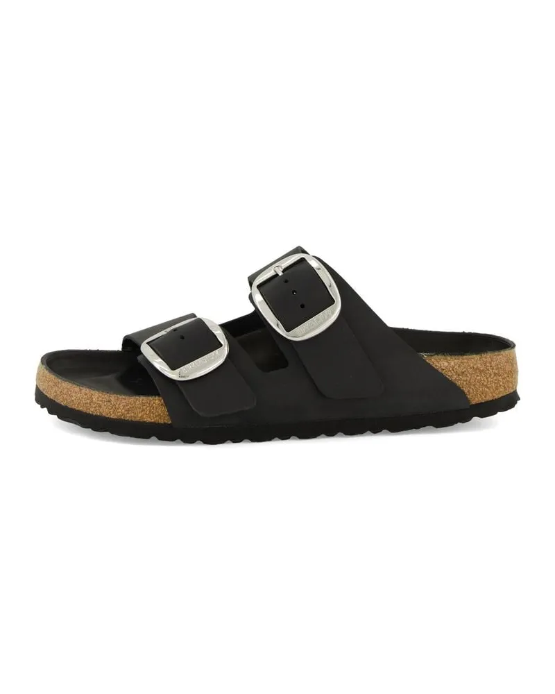 Birkenstock Damen Pantolette aus Leder ARIZONA BIG BUCKLE Schwarz