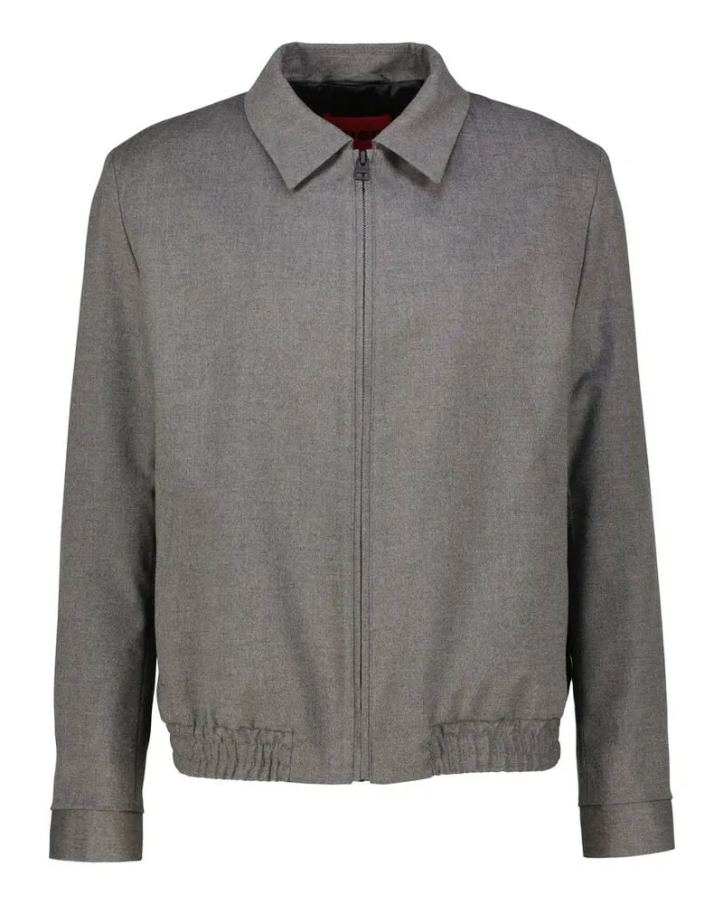 HUGO BOSS Herren Blouson mit Wolle HELLYS241 Grau