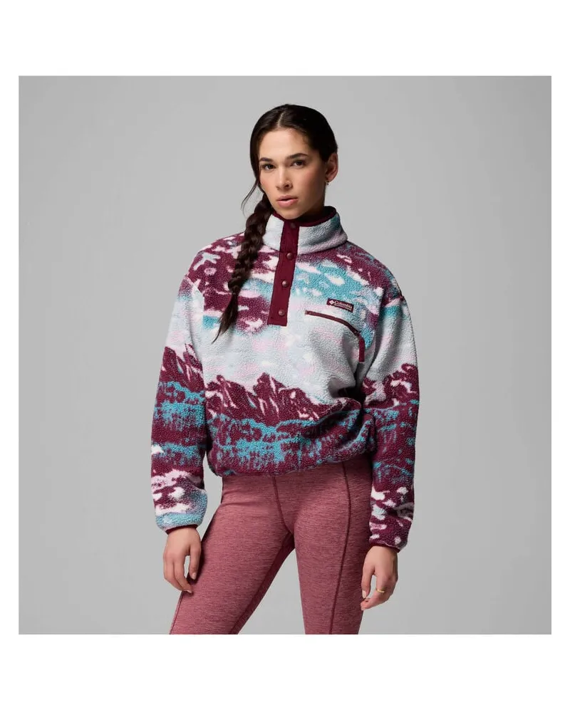 Columbia Sportswear Company Damen Sherpa-Fleece-Sweater HELVETIA II Bordeaux