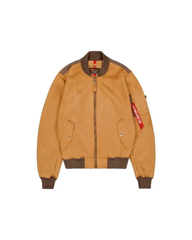 Alpha Industries Herren Bomberjacke MA-1 FS Regular Fit Camel