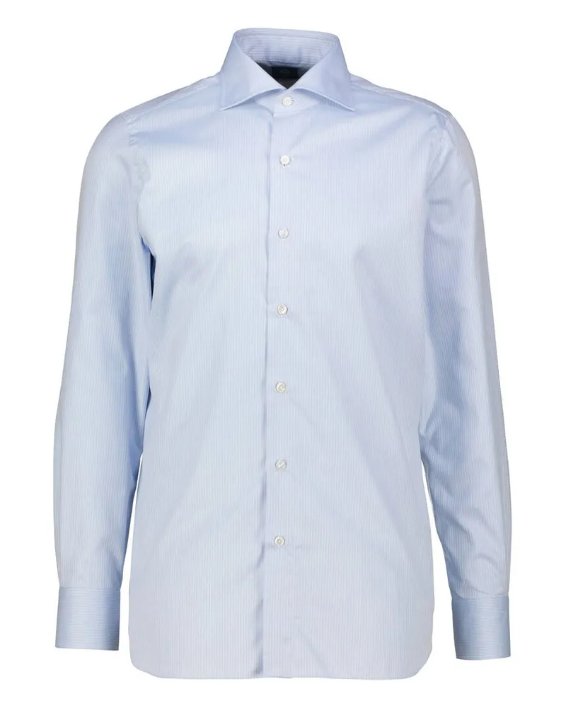 Finamore 1925 Herren Hemd NAPOLI-SIMONE Regular Fit Bleu