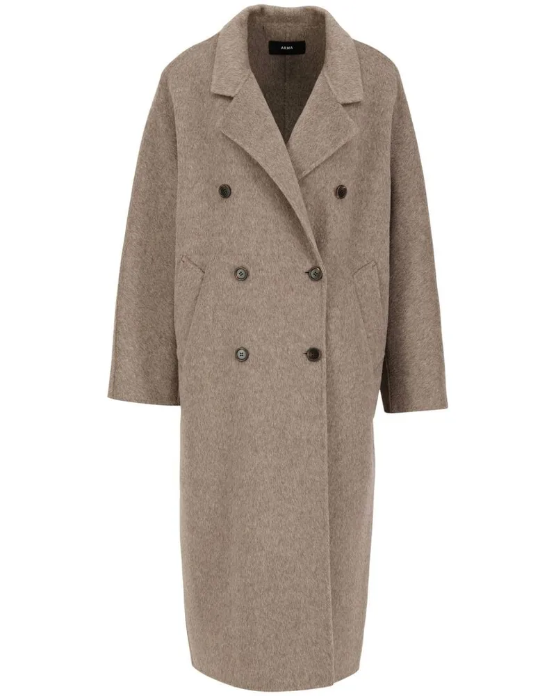 Arma Damen Mantel MARISA aus Wolle und Seide Camel