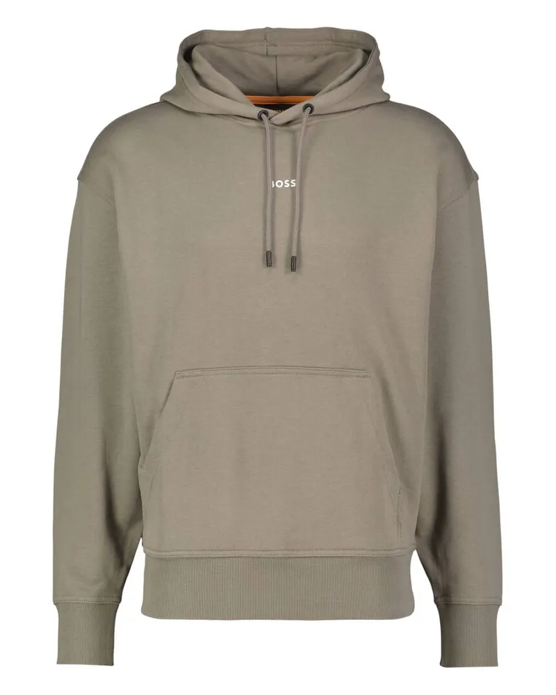 HUGO BOSS Herren Hoodie WESMALLHOOD Braun
