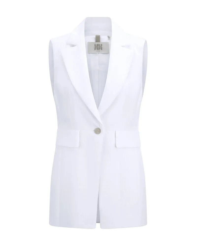 Riani Damen Weste aus Viskosemischung Weiss