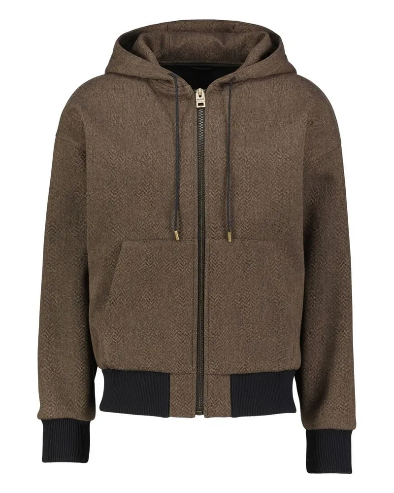HUGO BOSS Herren Jacke HOOTAILORED Braun