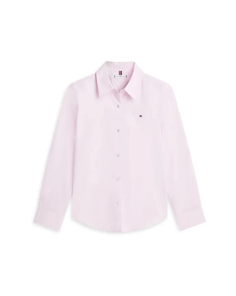 Tommy Hilfiger Damen Bluse aus Popeline Lila