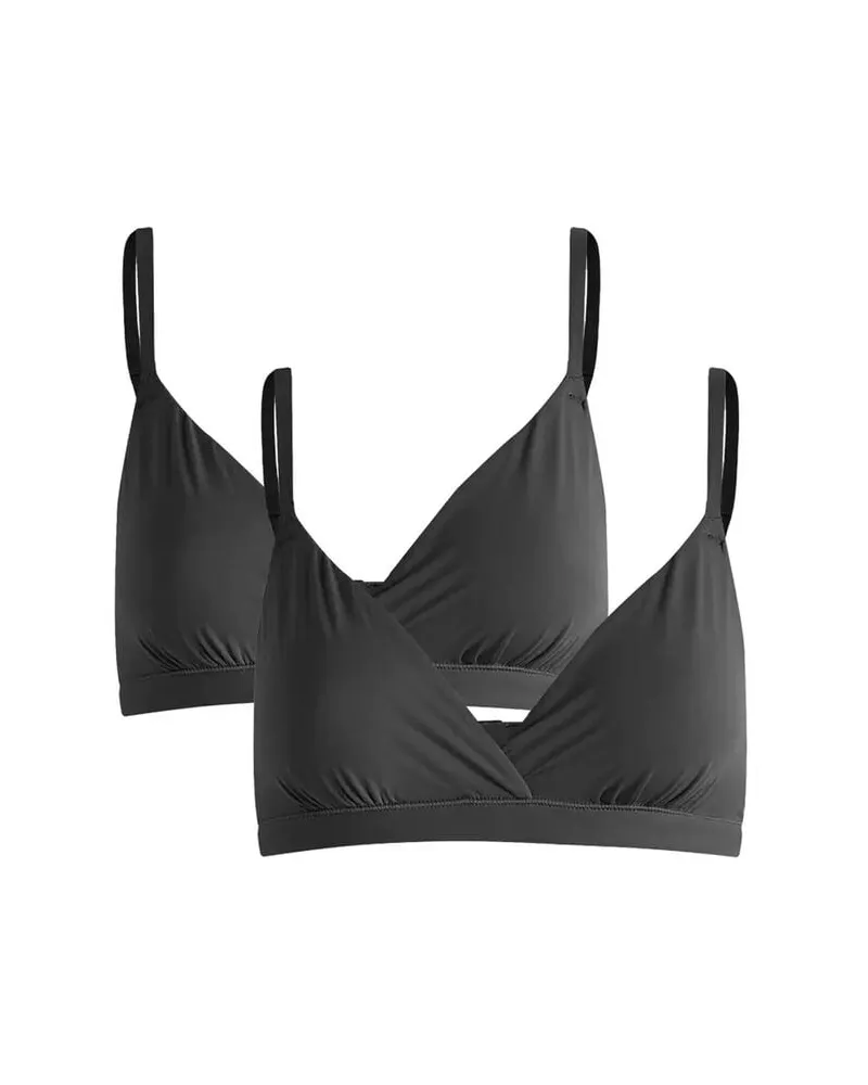 SKIMS Damen Bralette 2er-Pack Schwarz