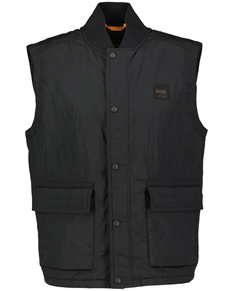 HUGO BOSS Herren Weste mit Wattierung OCOMO1-W Schwarz