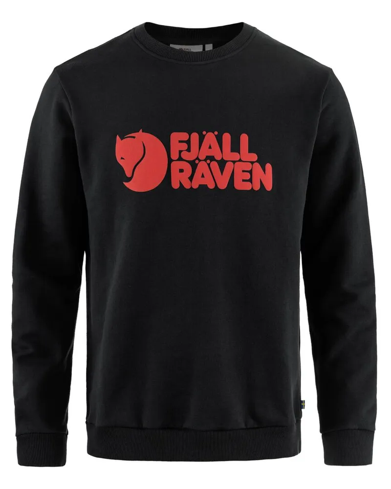 Fjäll Räven Herren Sweatshirt FJÄLLRÄVEN LOGO SWEATER Schwarz