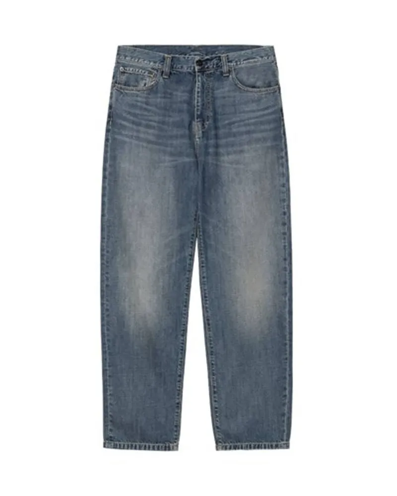 Carhartt WIP Herren Jeans AARON Regular Tapered Fit Blueblack