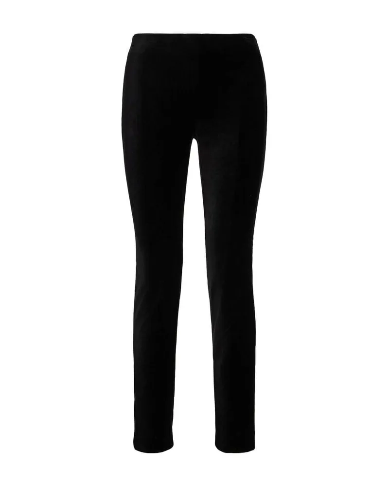 Ralph Lauren Damen Hose aus Samt Schwarz