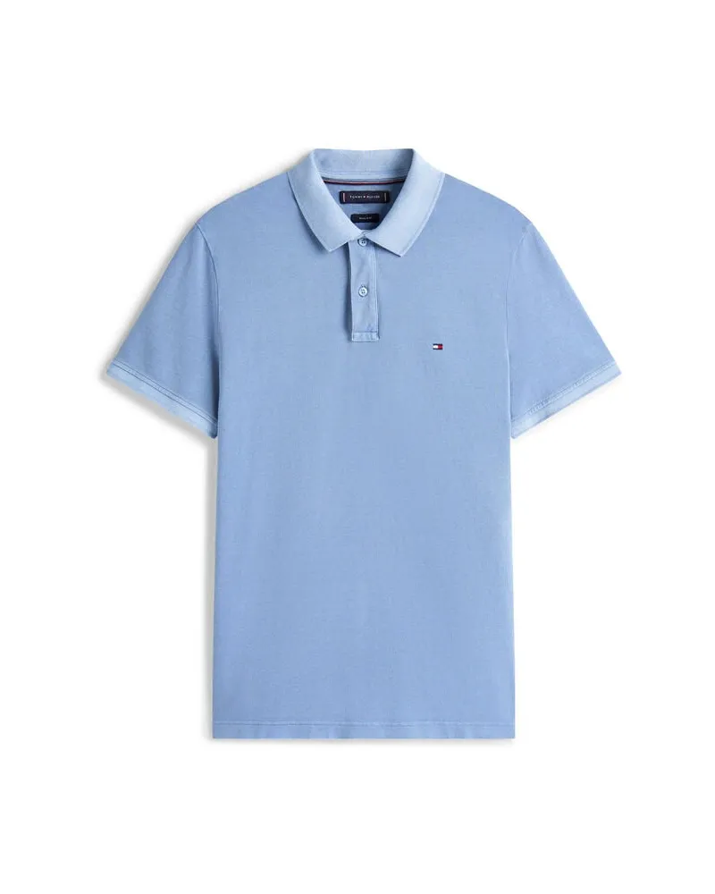 Tommy Hilfiger Herren Poloshirt GARMENT DYE Regular Fit Bleu