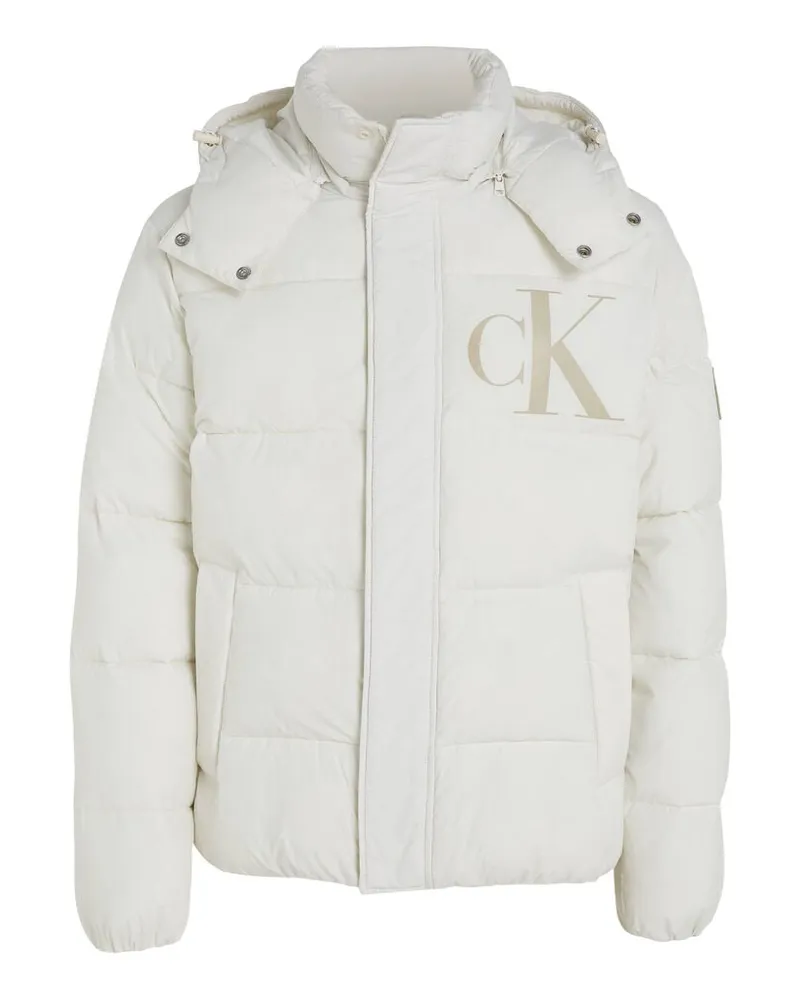 Calvin Klein Herren Steppjacke ESSENTIALS NON DOWN JACKET Offwhite