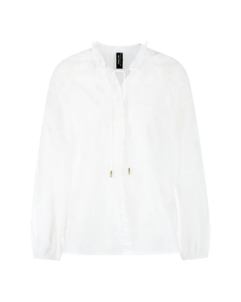 Marc Cain Damen Bluse Weiss
