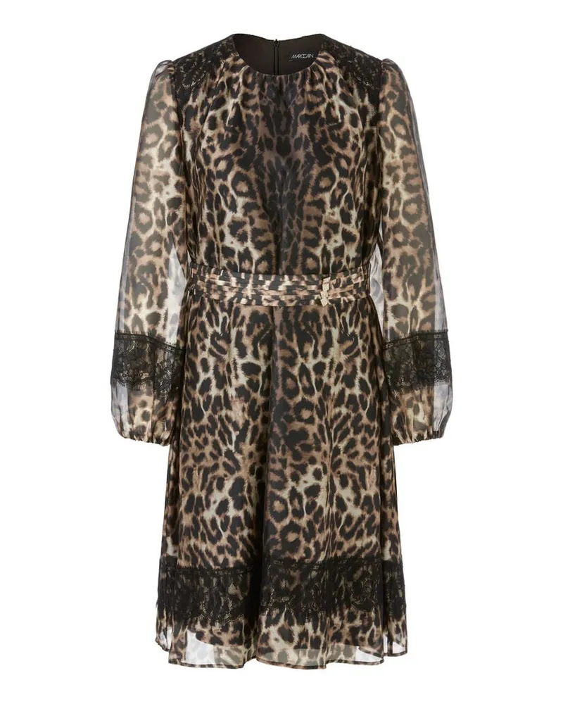Marc Cain Damen Kleid LEO Mehrfarbig