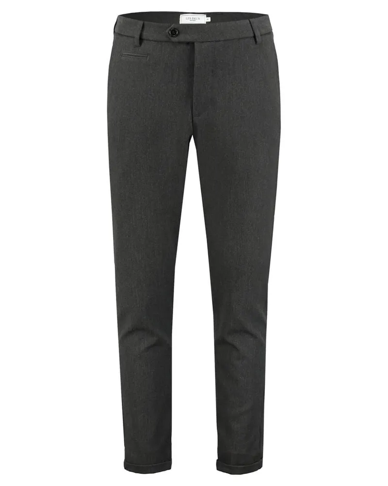 LES DEUX Herren Anzughose "Como" Slim Fit Anthrazit