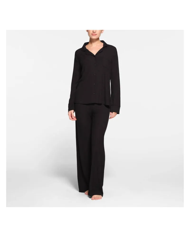 SKIMS Damen Pyjama aus Modal-Mix Schwarz
