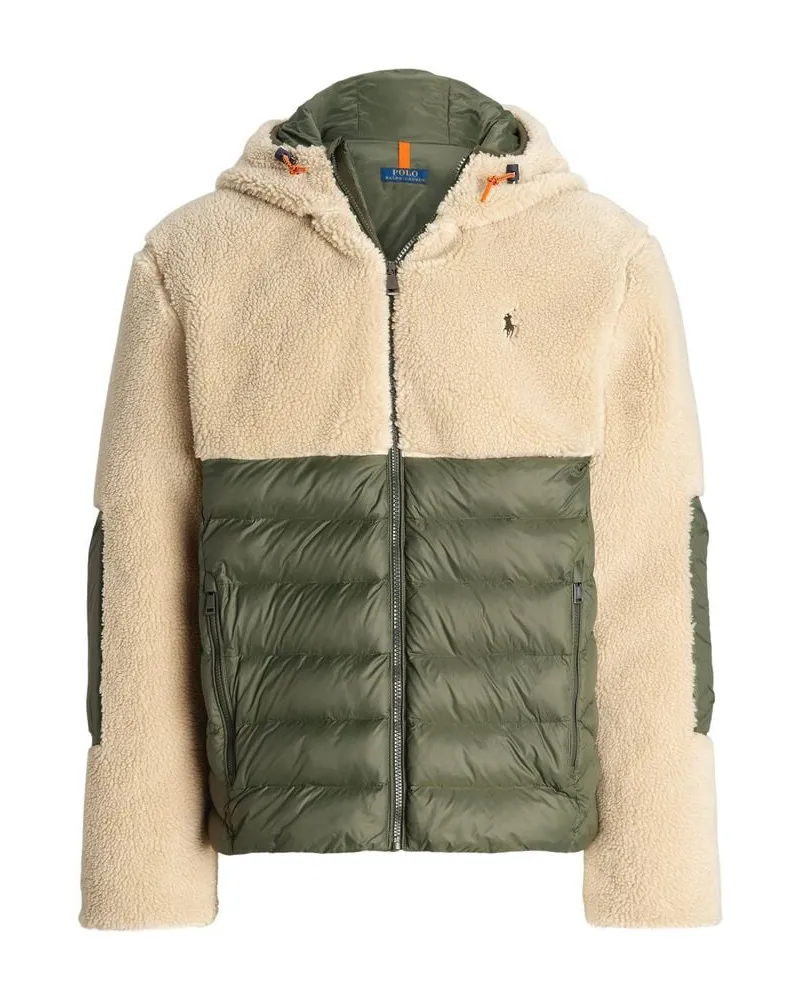 Ralph Lauren Herren Steppjacke mit Fleecedetails Oliv