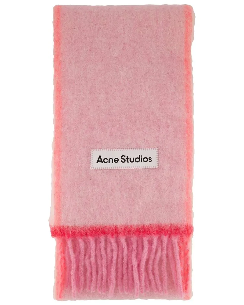 Acne Studios Schal mit Alpaka, Wolle und Mohair Pink